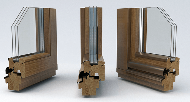 Деревянные окна с двухкамерным стеклопакетом | компания Perfect