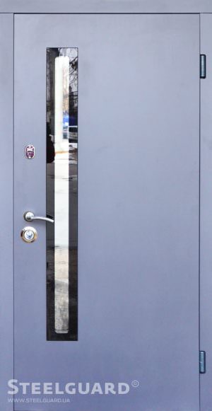 Вхідні двері Steelguard AV-1 Antracyt Glass